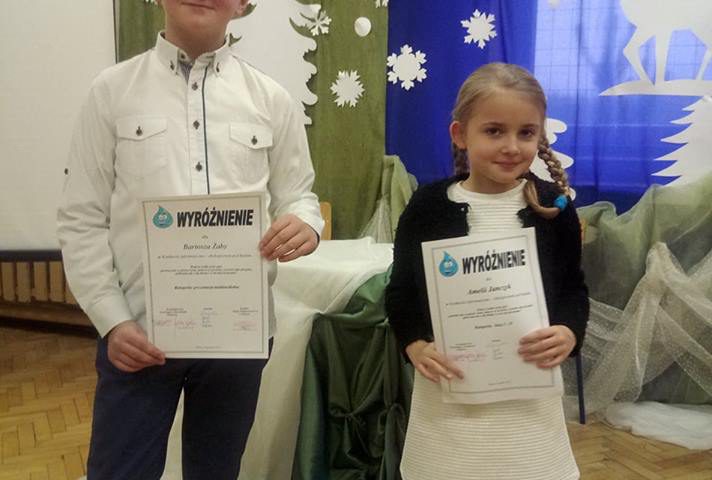 Więcej o: Uczniowie naszej szkoły, Amelia Janczyk i Bartosz Żaba otrzymali wyróżnienie w I edycji Konkursu informatyczno – ekologicznego