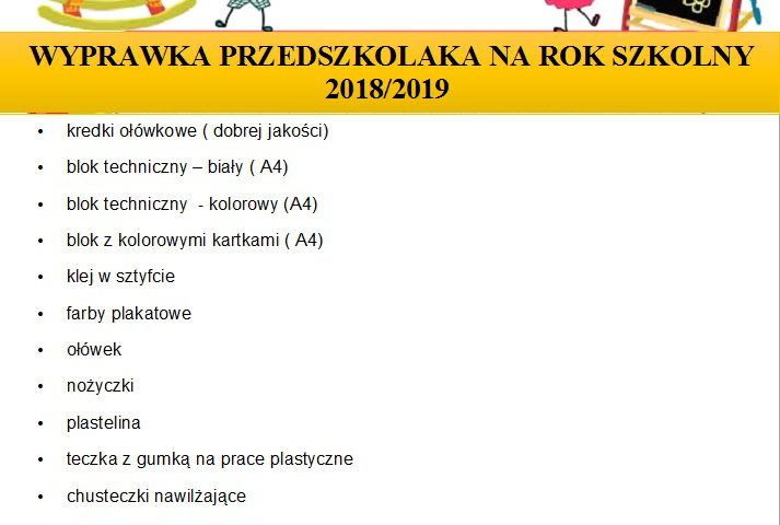 Więcej o: Wyprawka dla przedszkolaka