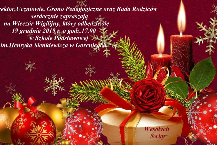 Więcej o: Zaproszenie na Wieczór Wigilijny!