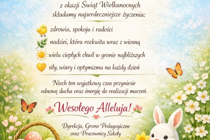 Więcej o: Życzenia Wielkanocne 2026!